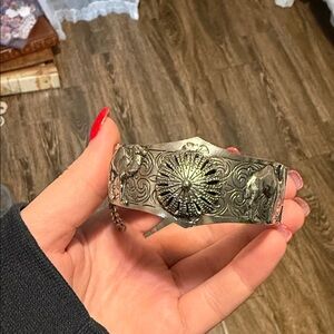 Silver Engraved Bracelet